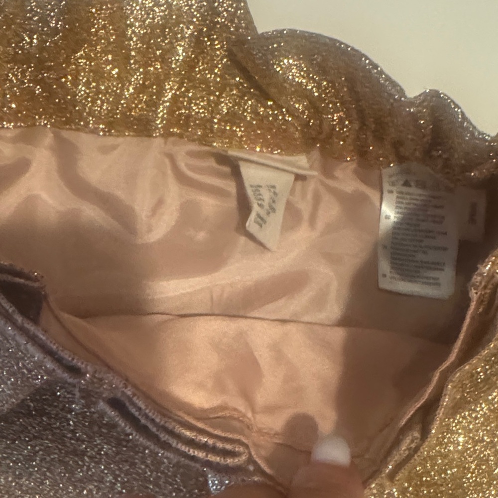 Zara Glittering Gold Kids Skirt - Picture 3 of 5